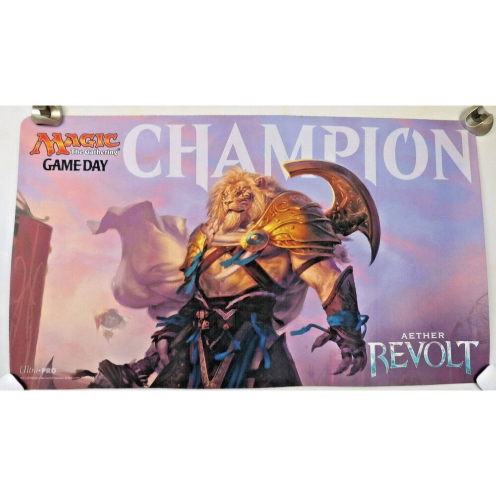 Magic the Gathering Playmat Champion Game Day Aether Revolt ©2016 Clint Cearly